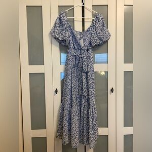 Fraiche by J Balloon Tiered Midi Dress